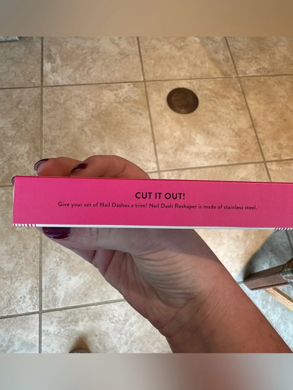 NIB Red Aspen Nail Dash Reshaper Tool